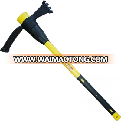 2kgs Agricultural Garden Tools Forged Pickaxe Steel Pick Mattock with Fiberglass Handle